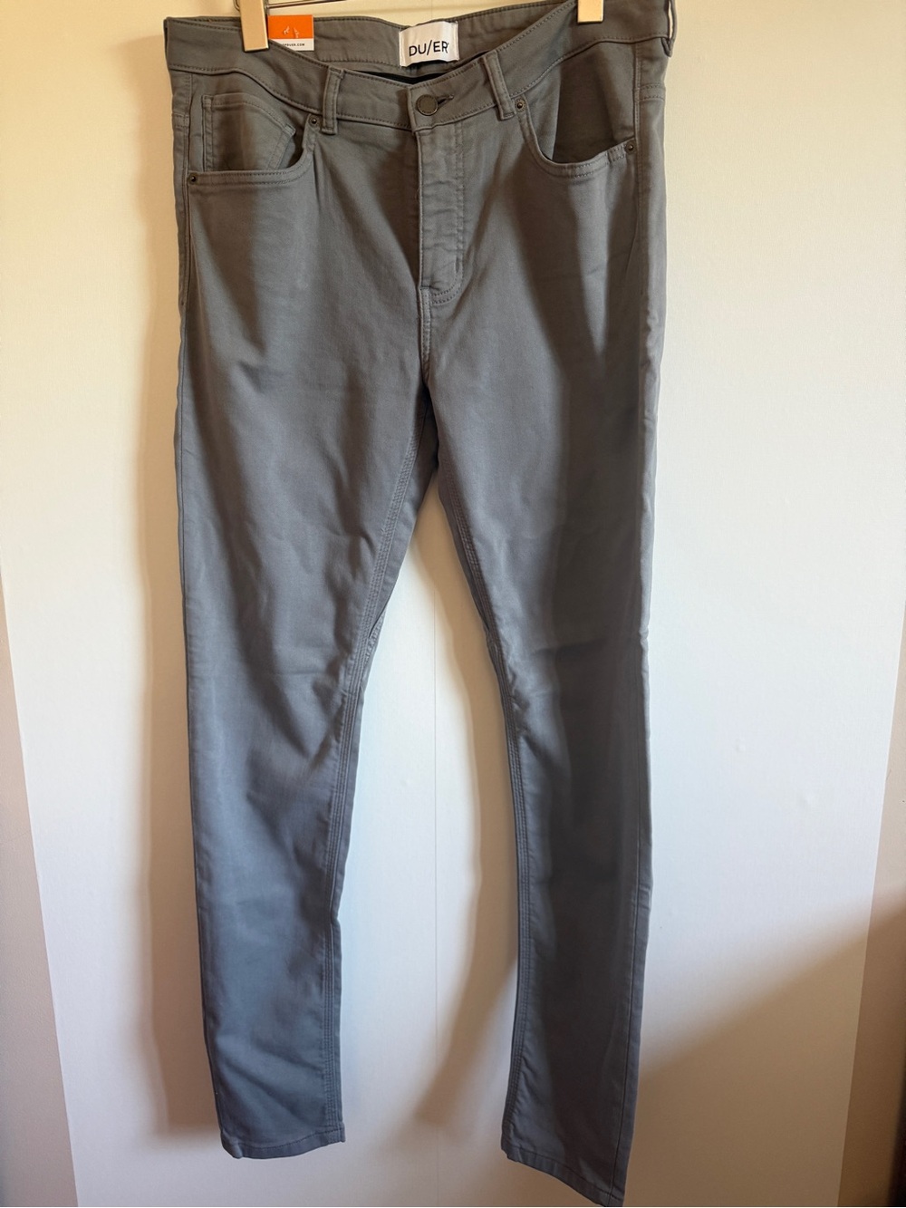 DU/ER No Sweat Pants Women 31x31 Skinny Stretch Grey Performance NWT